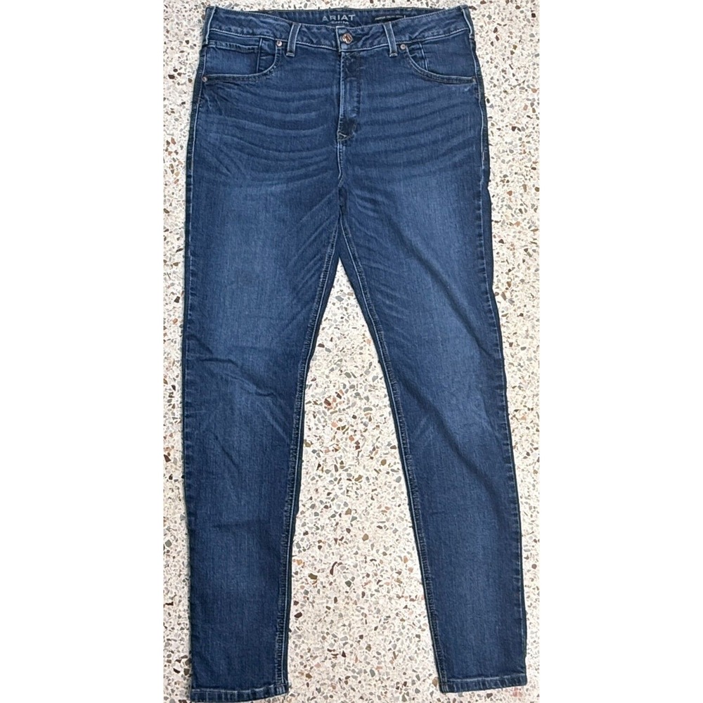 Ariat Women's‎ High Rise Skinny Premium Italian Denim Jeans Size 32R